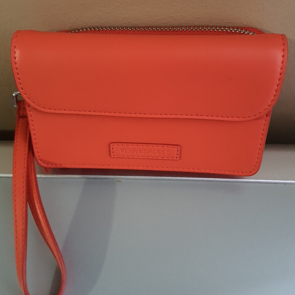 Vera Bradley Orange Wristlet Wallet
